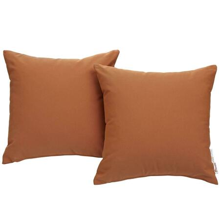 MODWAY FURNITURE Summon Outdoor Patio Pillow Set, Tuscan - 2 Piece EEI-2002-TUS